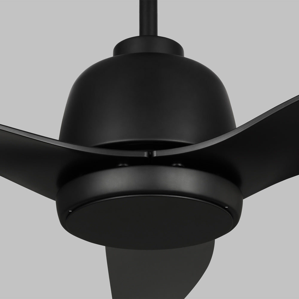 Avila 54" Dimmable Integrated LED Indoor/Outdoor Coastal Black Ceiling Fan with Light Kit