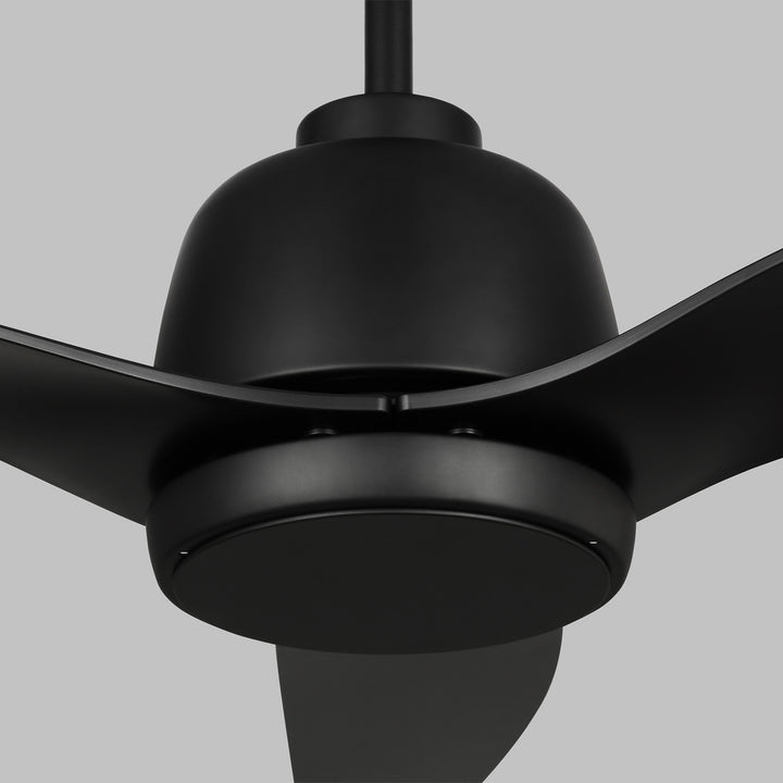 Avila 54" Dimmable Integrated LED Indoor/Outdoor Coastal Black Ceiling Fan with Light Kit