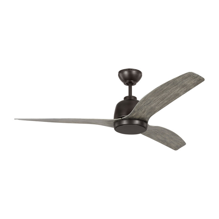 Avila 54" Dimmable Integrated LED Indoor/Outdoor Aged Pewter Ceiling Fan with Light Kit