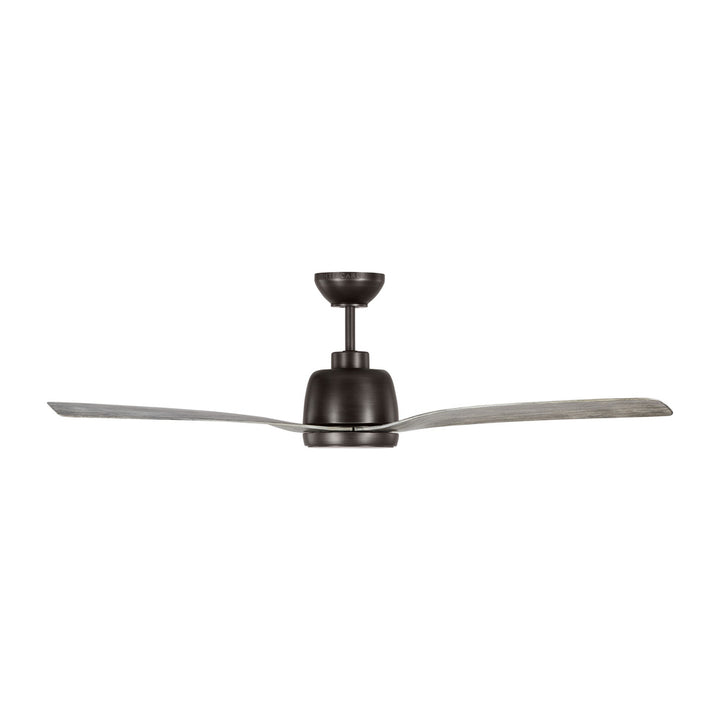Avila 54" Dimmable Integrated LED Indoor/Outdoor Aged Pewter Ceiling Fan with Light Kit
