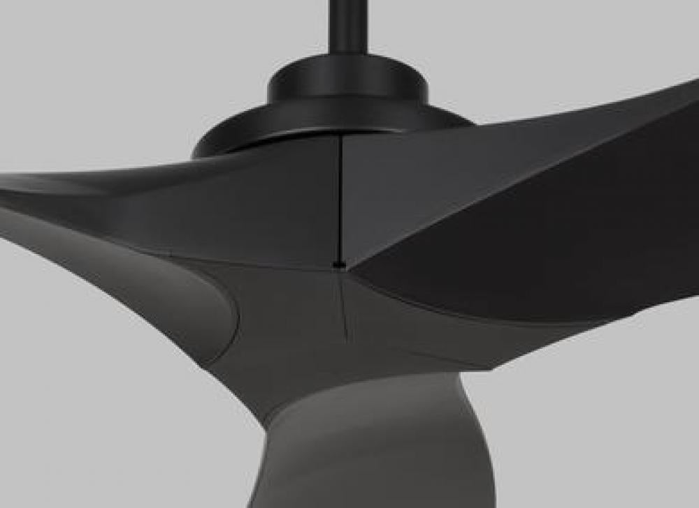 Collins coastal 52-inch indoor/outdoor Energy Star smart ceiling fan in midnight black finish