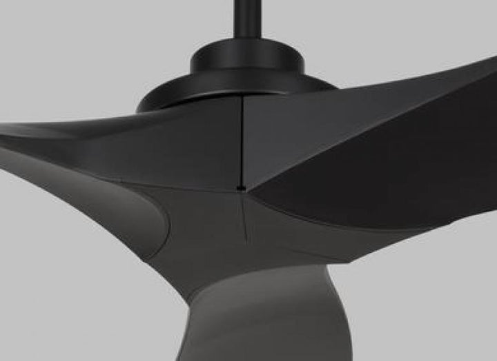 Collins coastal 52-inch indoor/outdoor Energy Star smart ceiling fan in midnight black finish