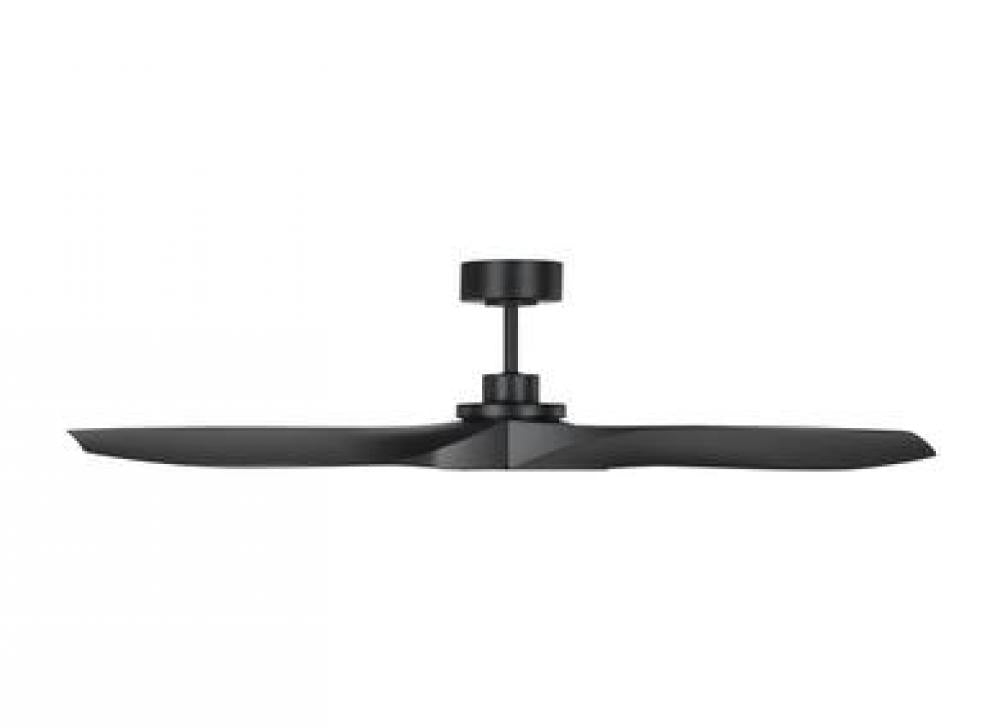 Collins coastal 52-inch indoor/outdoor Energy Star smart ceiling fan in midnight black finish