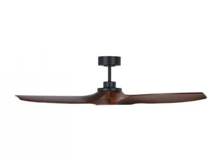 Collins 52-inch indoor/outdoor Energy Star smart ceiling fan in midnight black finish