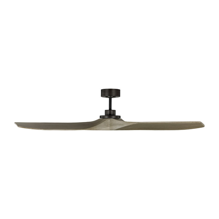 Collins 60" Smart Indoor/Outdoor Aged Pewter Ceiling Fan with Remote Control and Reversible Moto
