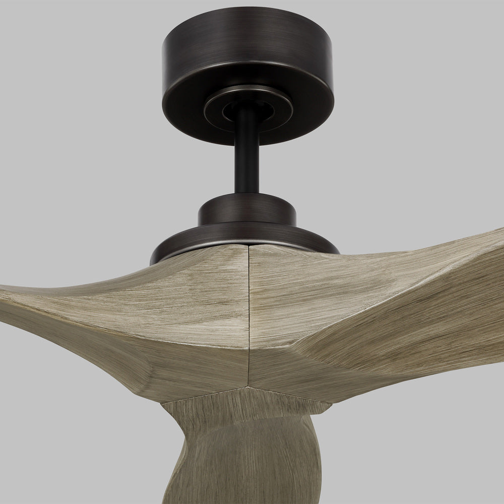 Collins 60" Smart Indoor/Outdoor Aged Pewter Ceiling Fan with Remote Control and Reversible Moto
