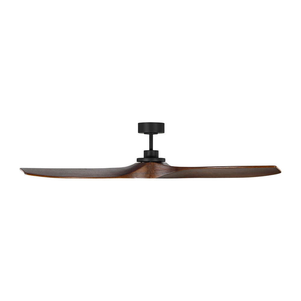 Collins 60" Smart Indoor/Outdoor Black Ceiling Fan with Remote Control and Reversible Motor
