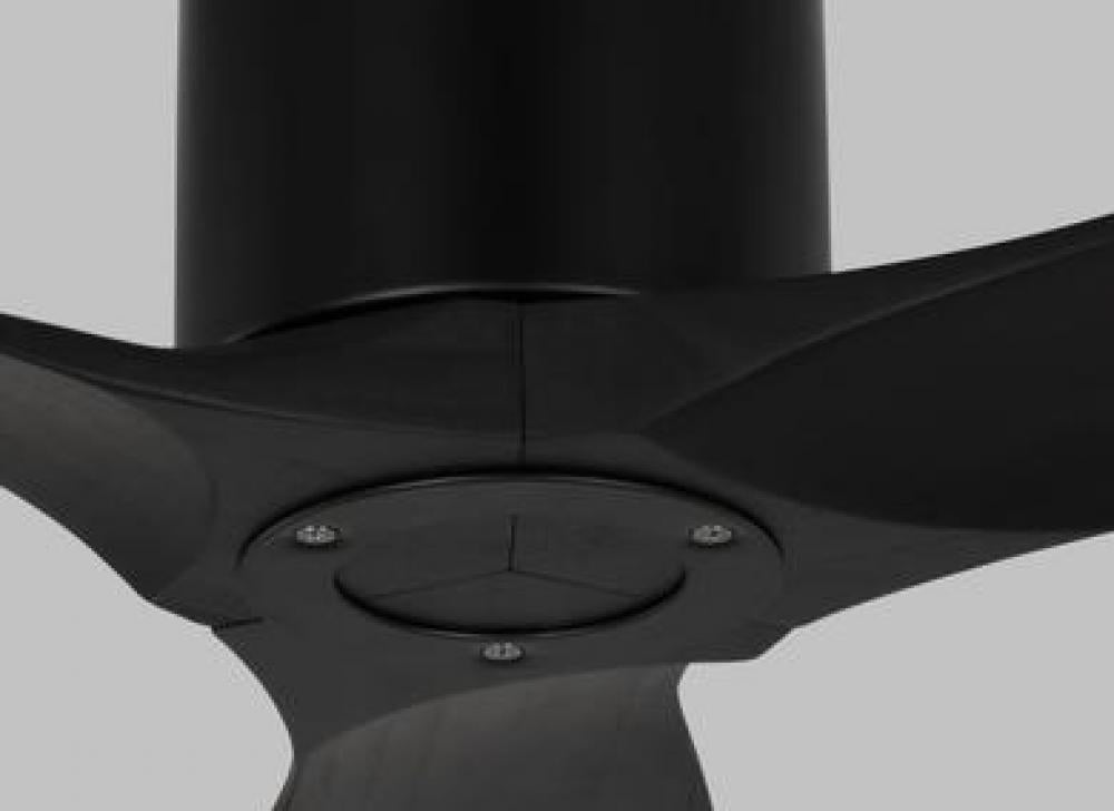 Collins 52-inch indoor/outdoor smart hugger ceiling fan in midnight black finish