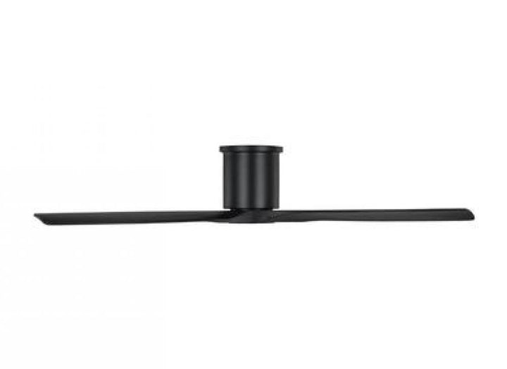 Collins 52-inch indoor/outdoor smart hugger ceiling fan in midnight black finish
