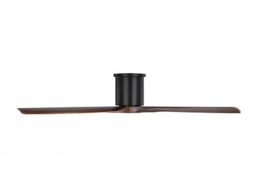 Collins 52-inch indoor/outdoor smart hugger ceiling fan in midnight black finish