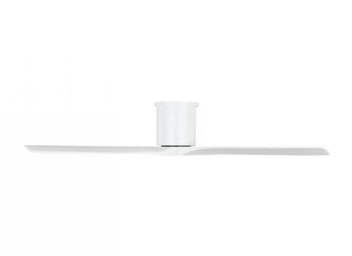 Collins 52-inch indoor/outdoor smart hugger ceiling fan in matte white finish