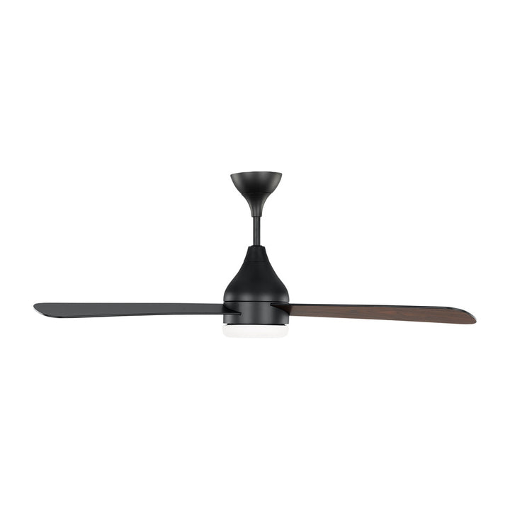 Streaming Smart 52" Dimmable Indoor/Outdoor Integrated LED Black Ceiling Fan