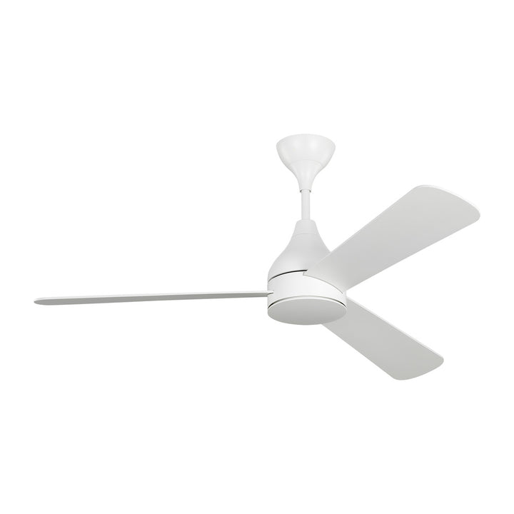 Streaming Smart 52" Dimmable Indoor/Outdoor Integrated LED White Ceiling Fan