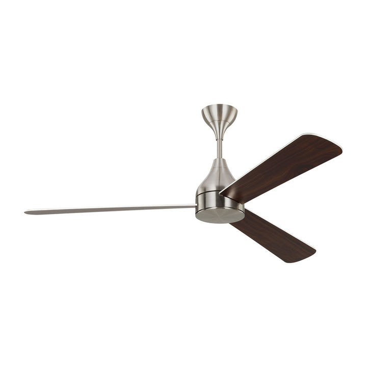 Streaming Smart 60" Dimmable Indoor/Outdoor Integrated LED Brushed Steel Ceiling Fan