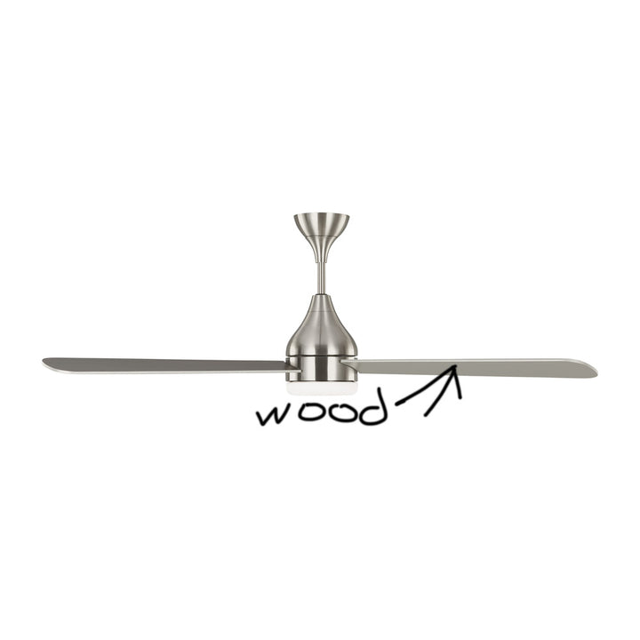 Streaming Smart 60" Dimmable Indoor/Outdoor Integrated LED Brushed Steel Ceiling Fan