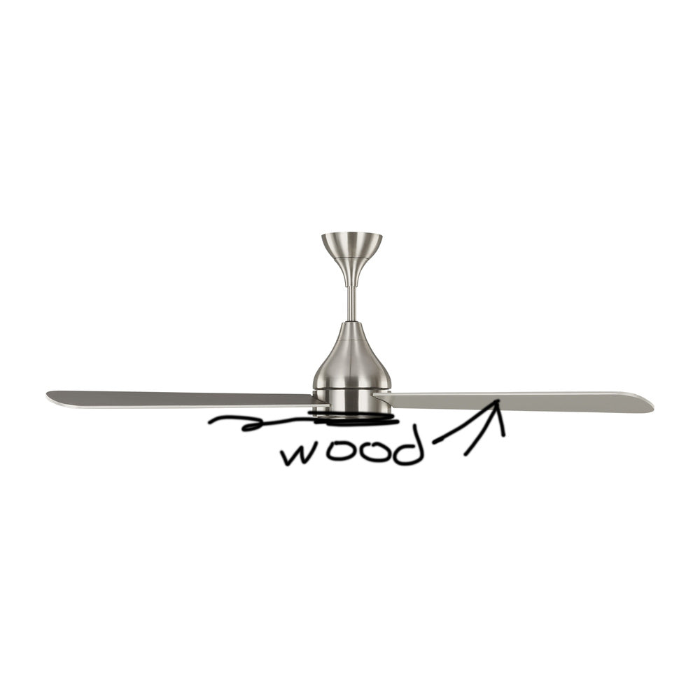 Streaming Smart 60" Dimmable Indoor/Outdoor Integrated LED Brushed Steel Ceiling Fan