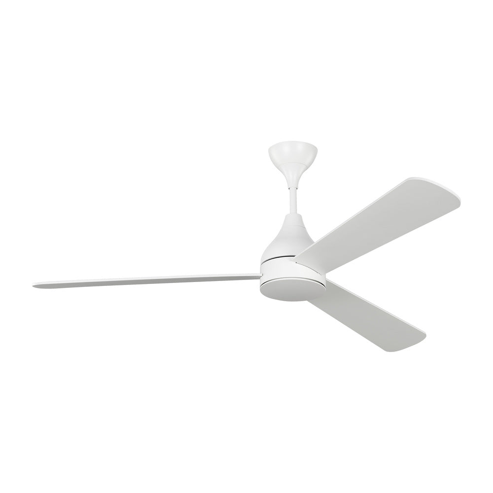 Streaming Smart 60" Dimmable Indoor/Outdoor Integrated LED White Ceiling Fan