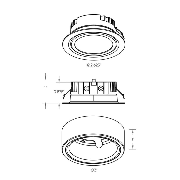 2-in-1 LED puck, 5CCT