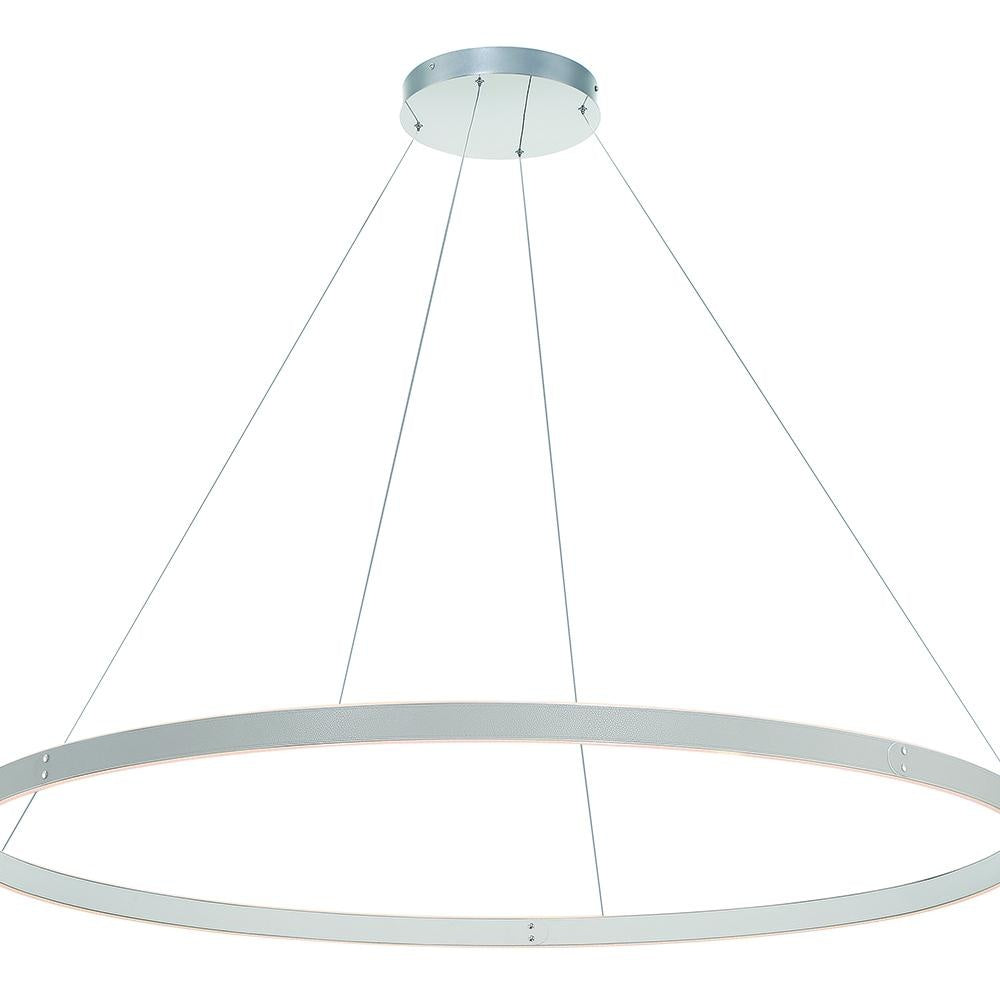 Verdura 1 Light Chandelier in Grey + White