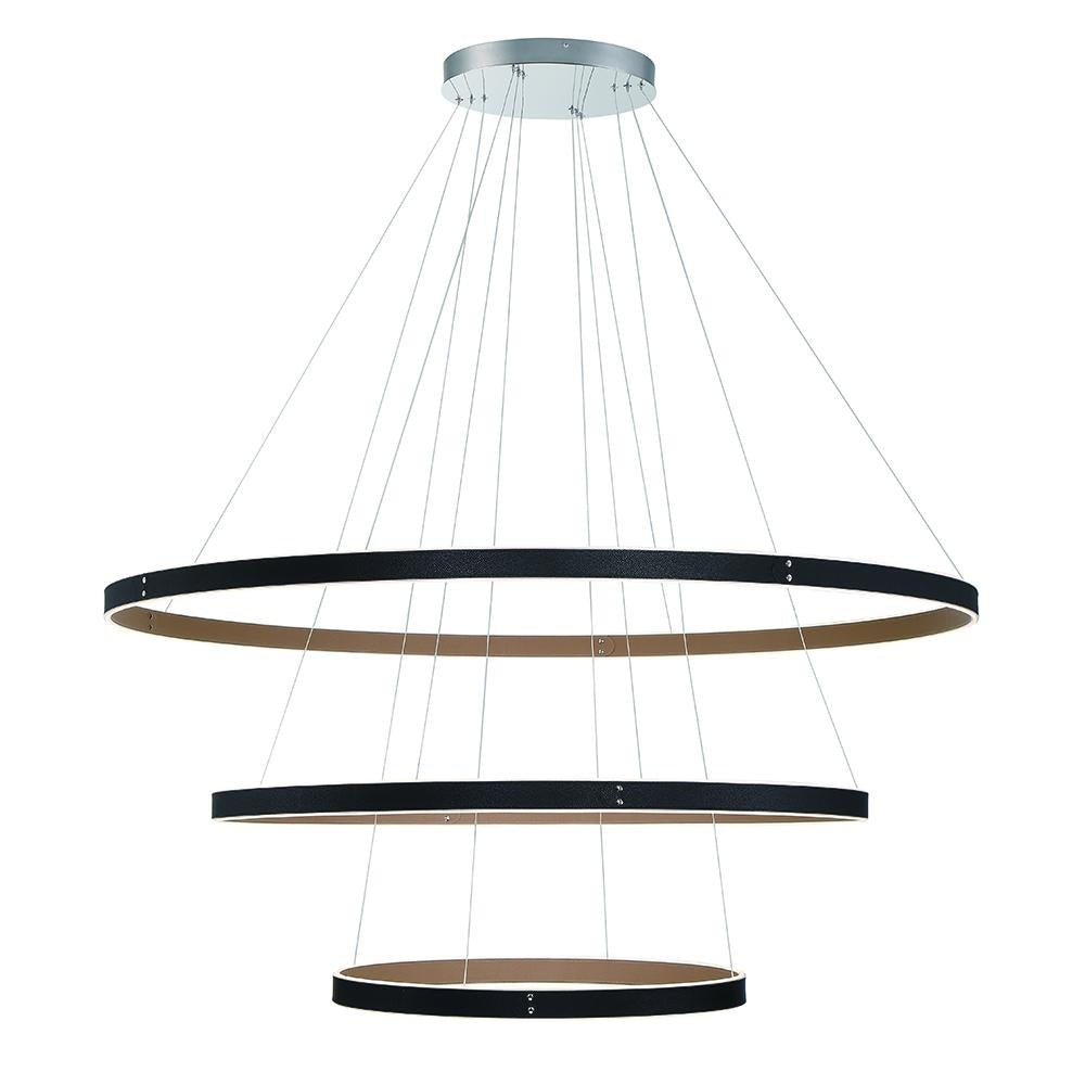 Verdura 1 Light Chandelier in Black + Brown