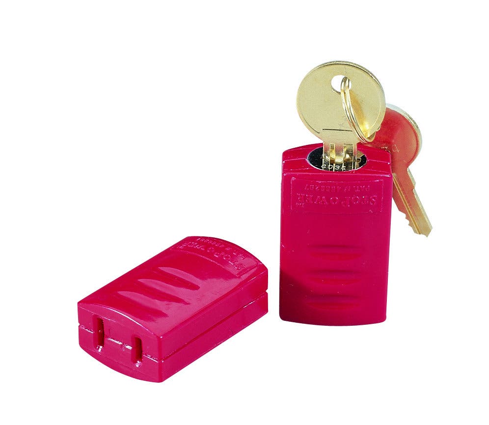 Electric Plug Lockout,Ideal,PKG: 1/Card