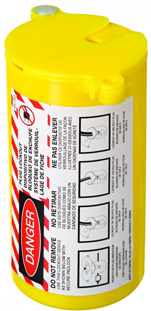 Labeled Safety/Plug Lockout,Ideal,1.000 - 1/4 IN