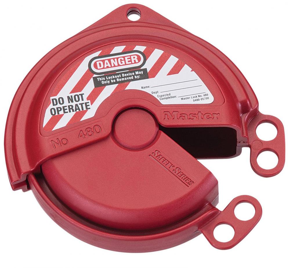 GATE VLV LCKOUT,1-2.5 IN RED