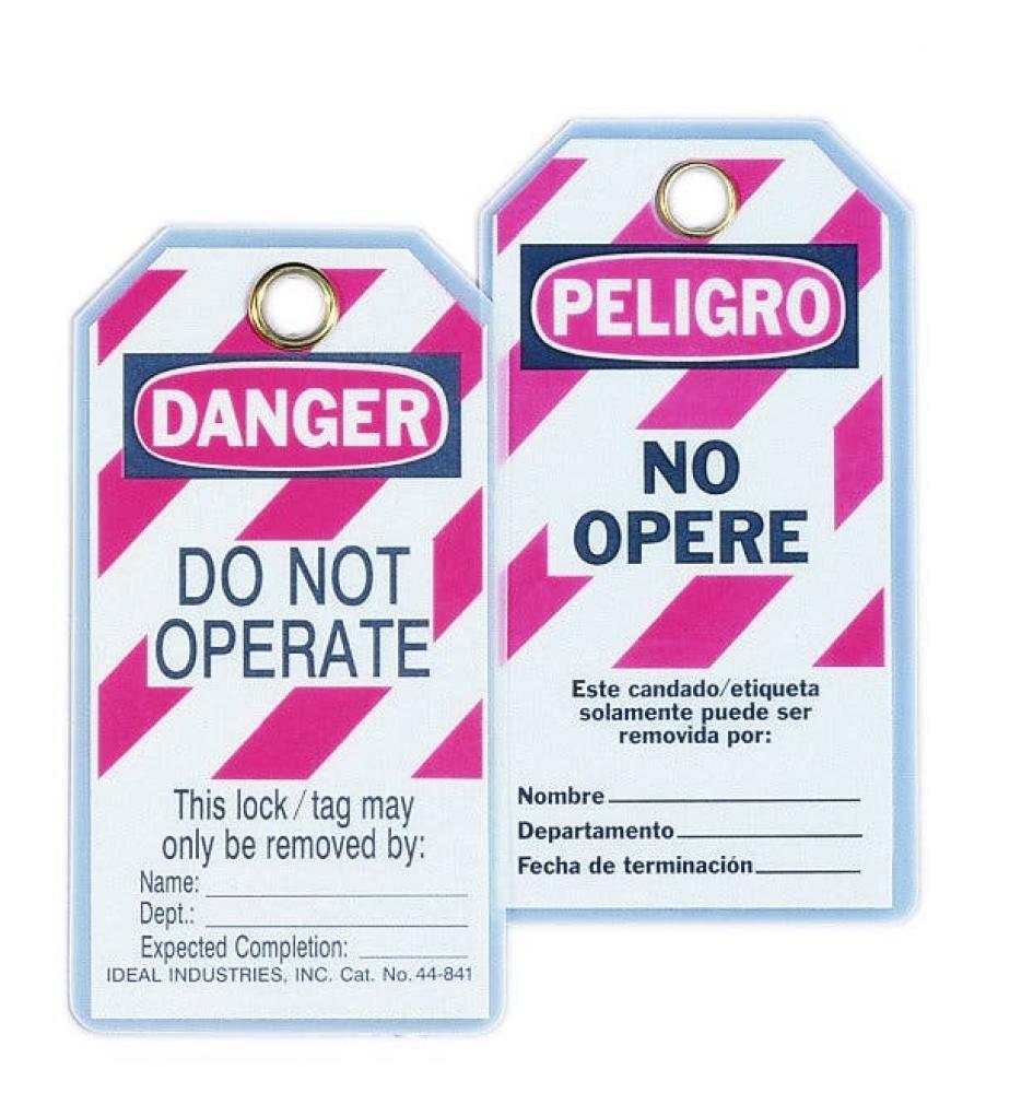 Lockout Tag,Ideal,Bilingual,LGND: Do Not Operate