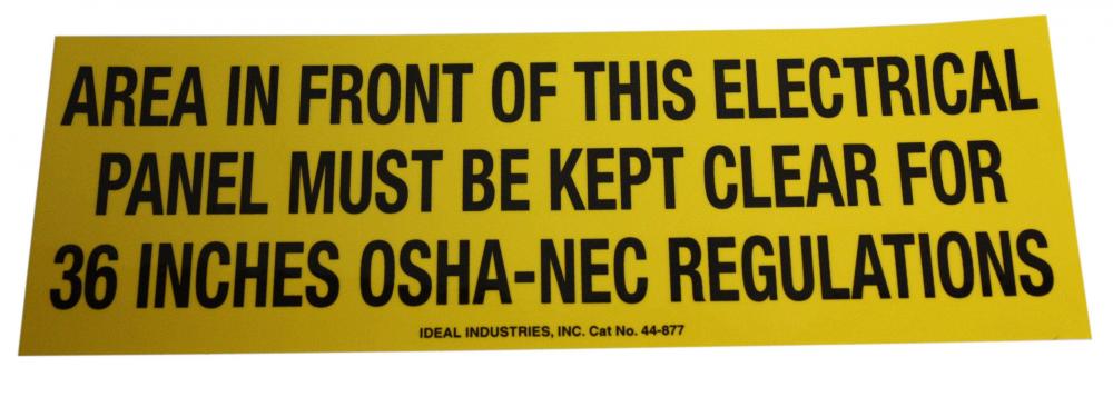 Safety Sign,Ideal,Self-Sticking,Lockout,National