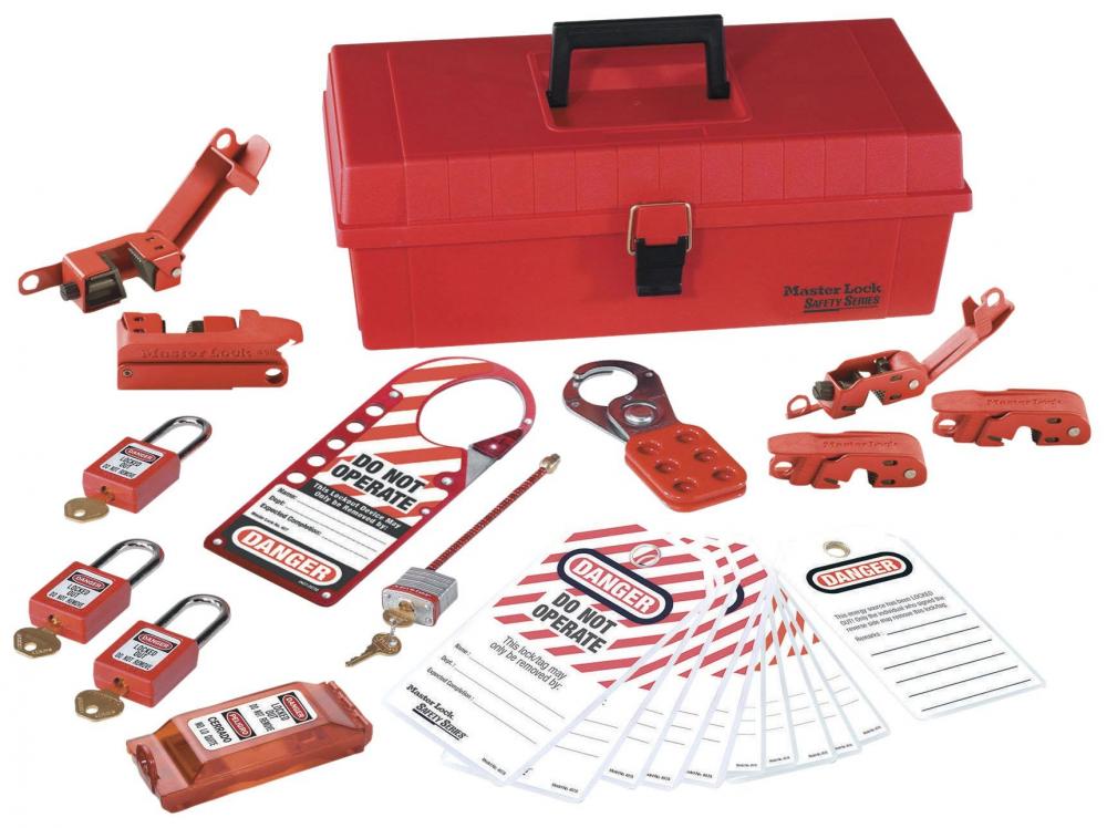 Lockout Or Tagout Kit,Ideal,Job Site,25 Pieces
