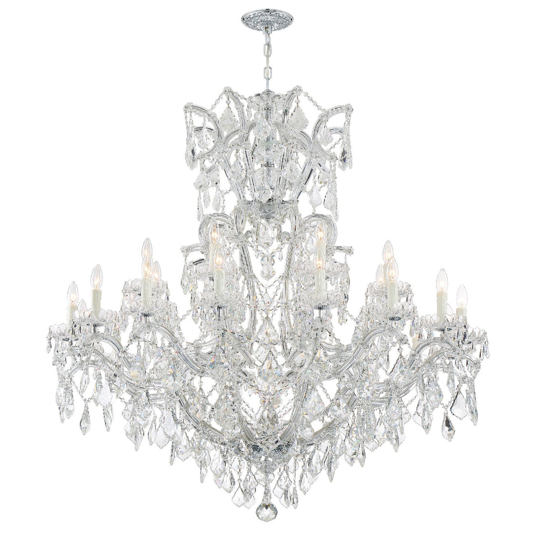 Maria Theresa 25 Light Spectra Crystal Polished Chrome Chandelier