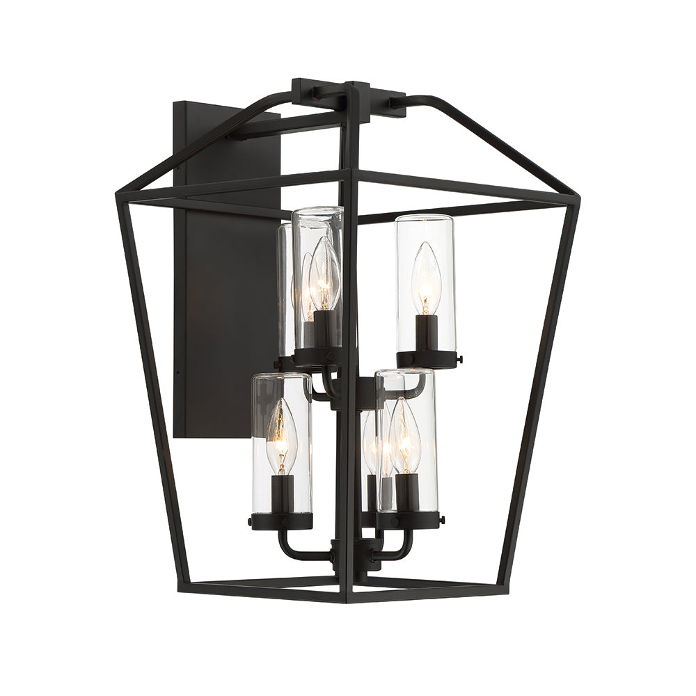 Bastille 6 Light Lantern in Black