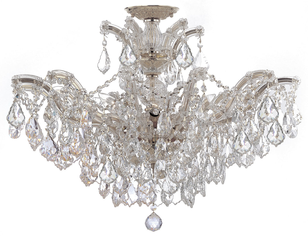 Maria Theresa 6 Light Spectra Crystal Polished Chrome Semi Flush Mount