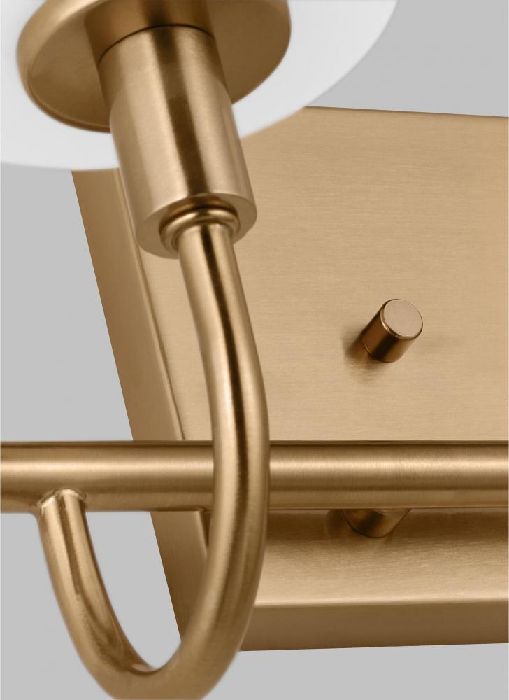 Oak Moore Two Light Wall / Bath