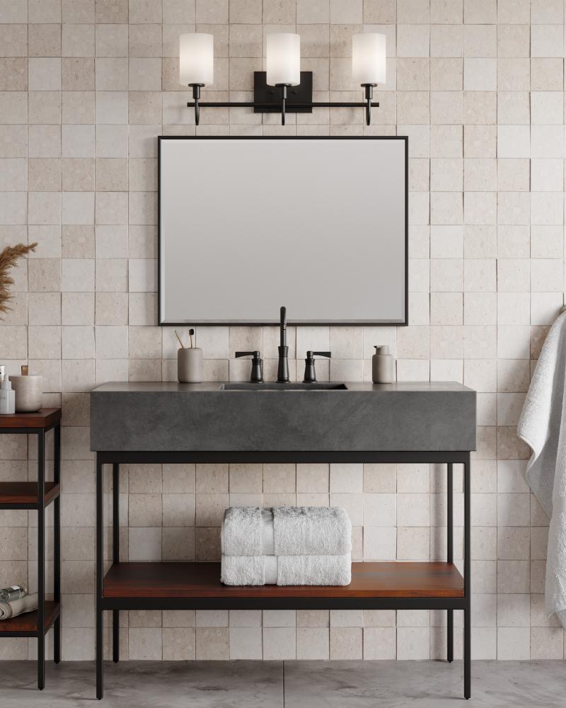 Oak Moore Three Light Wall / Bath