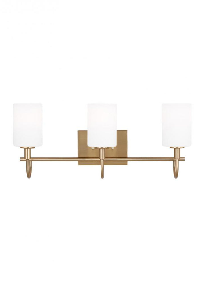 Oak Moore Three Light Wall / Bath