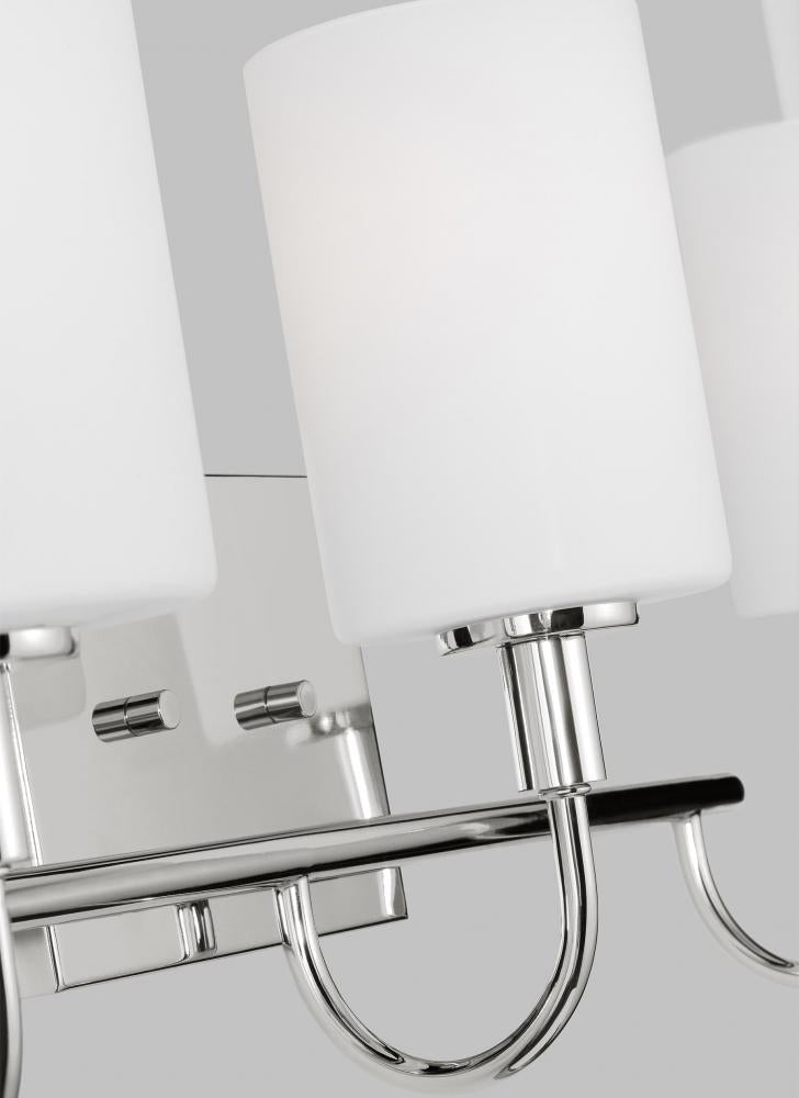 Oak Moore Three Light Wall / Bath