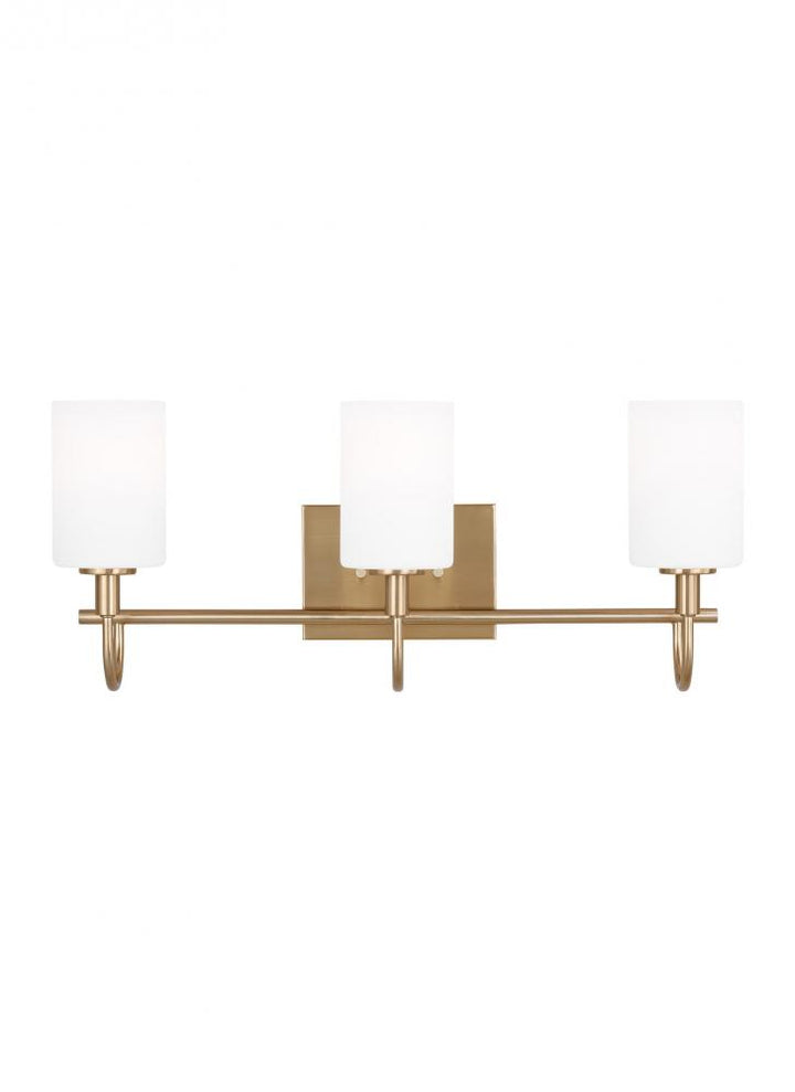 Oak Moore Three Light Wall / Bath