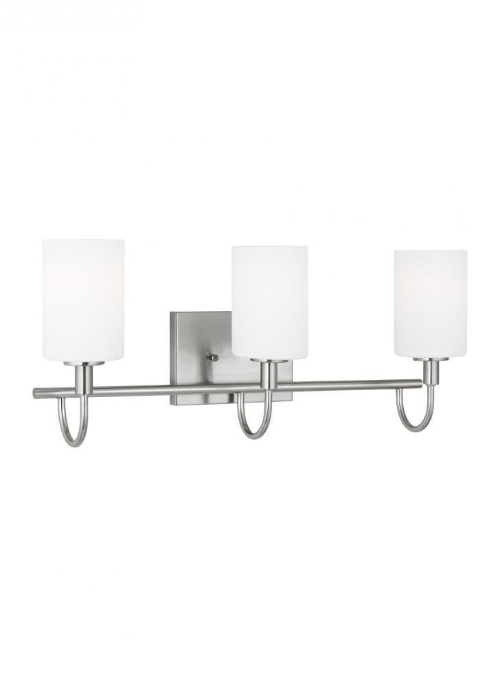 Oak Moore Three Light Wall / Bath