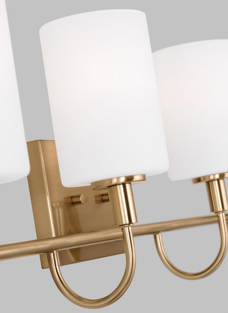 Oak Moore Four Light Wall / Bath