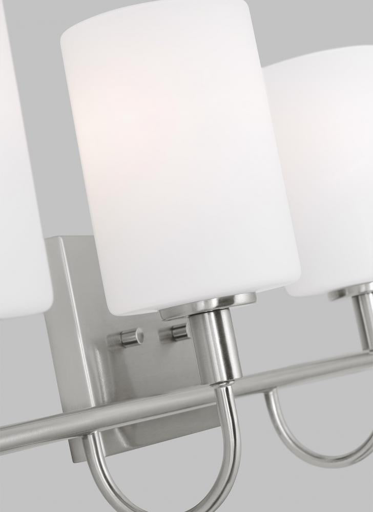 Oak Moore Four Light Wall / Bath