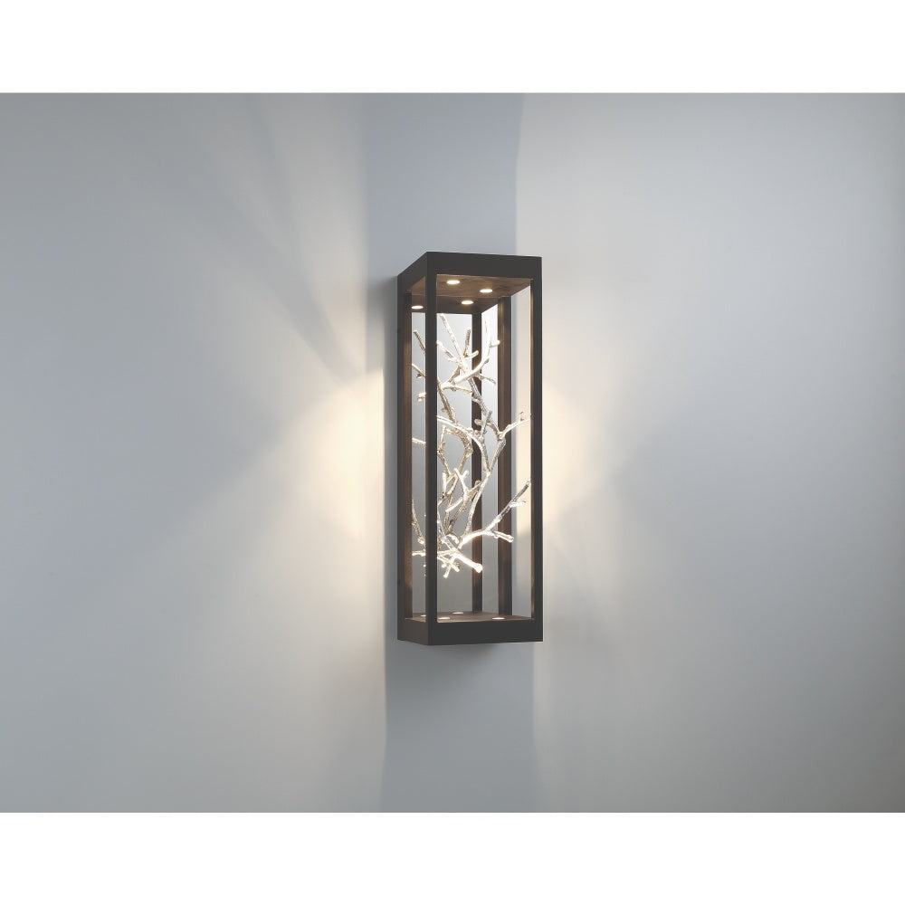 Aerie 4 Light Sconce in Silver, Black