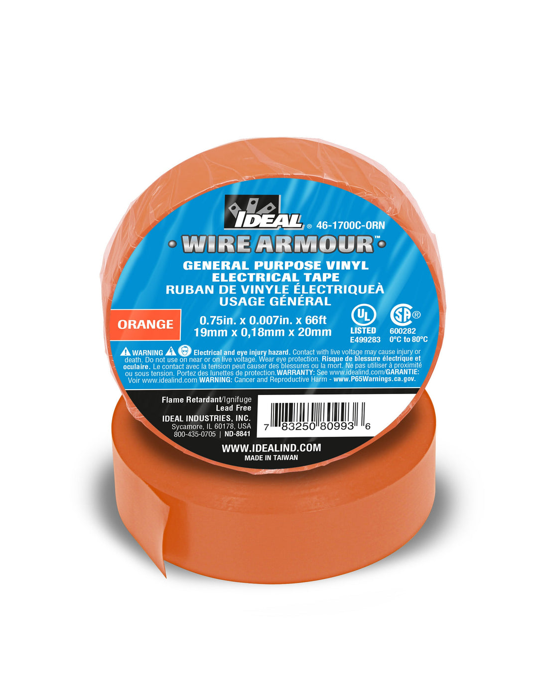 3/4"X66'X 7MIL, GP Tape, Orange