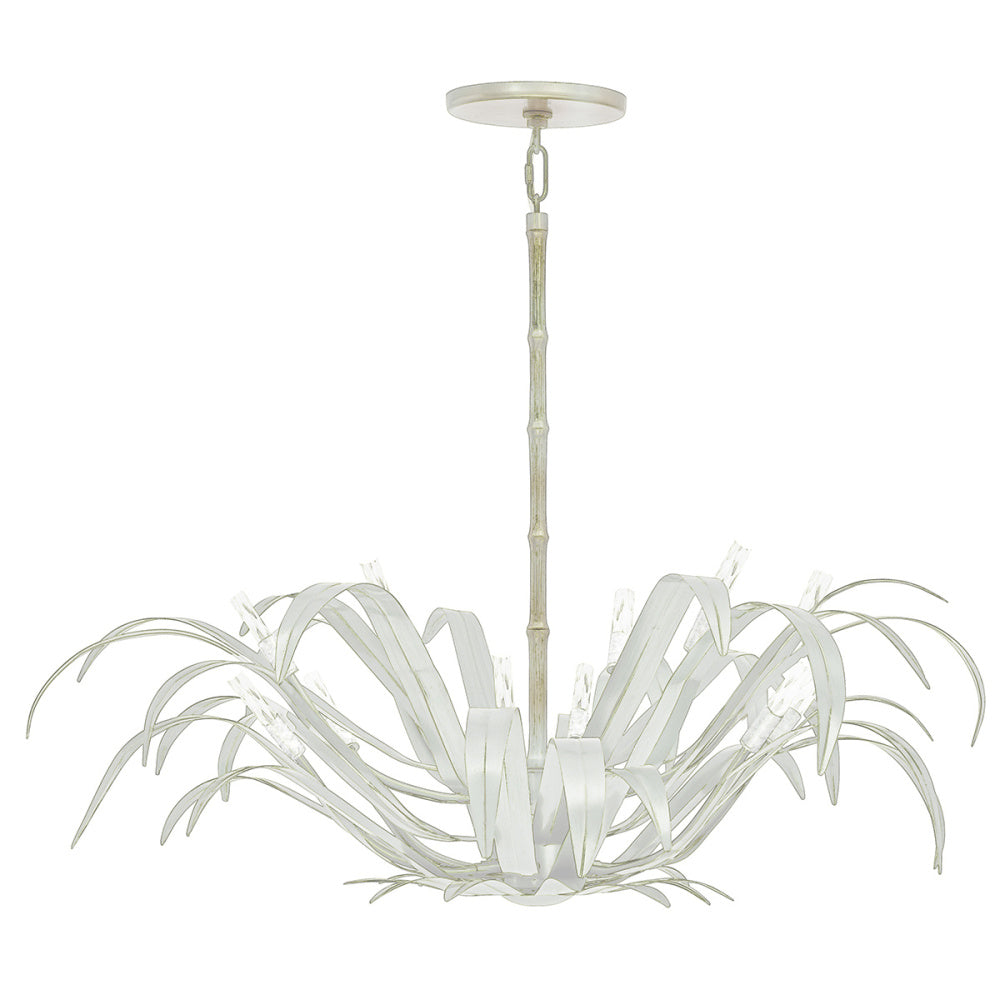 Kagra 12 Light Pendant in Distressed White