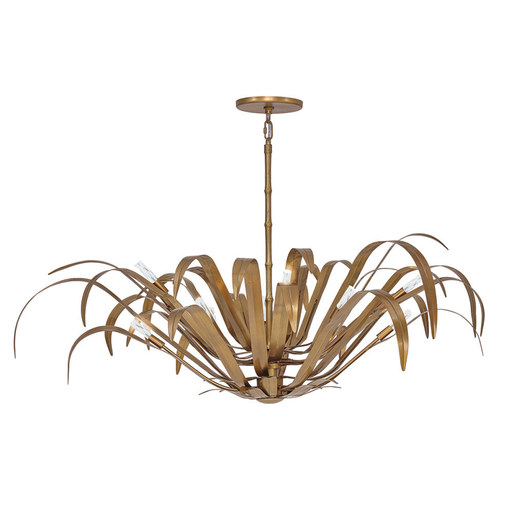 Kagra 12 Light Pendant in Brass