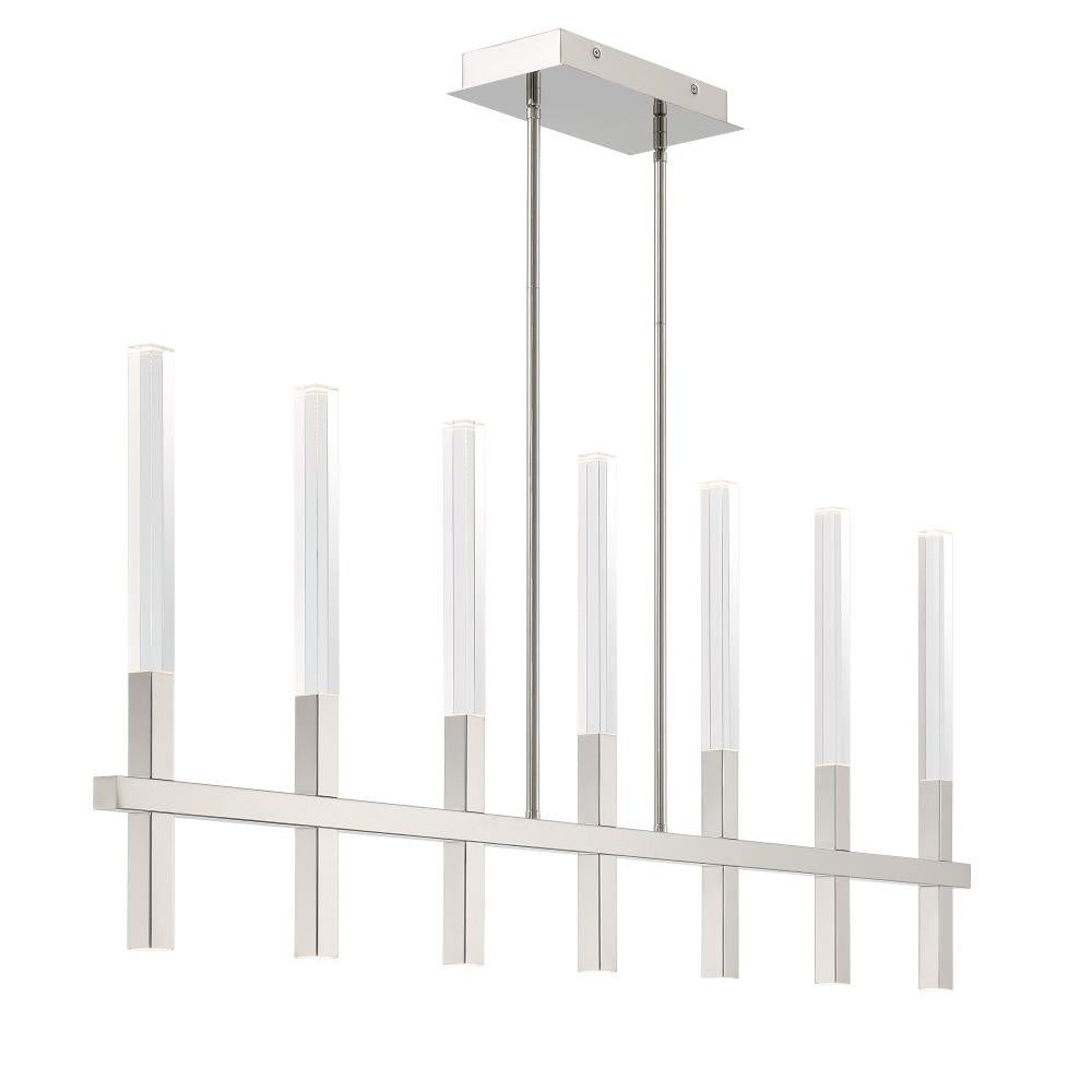 Benicio 7 Light Chandelier in Nickel