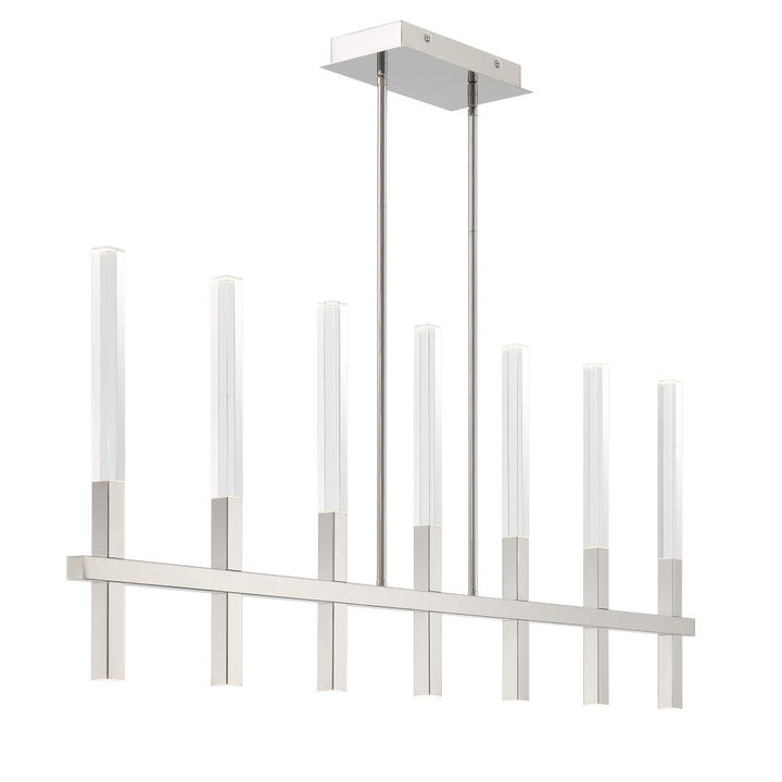 Benicio 7 Light Chandelier in Nickel