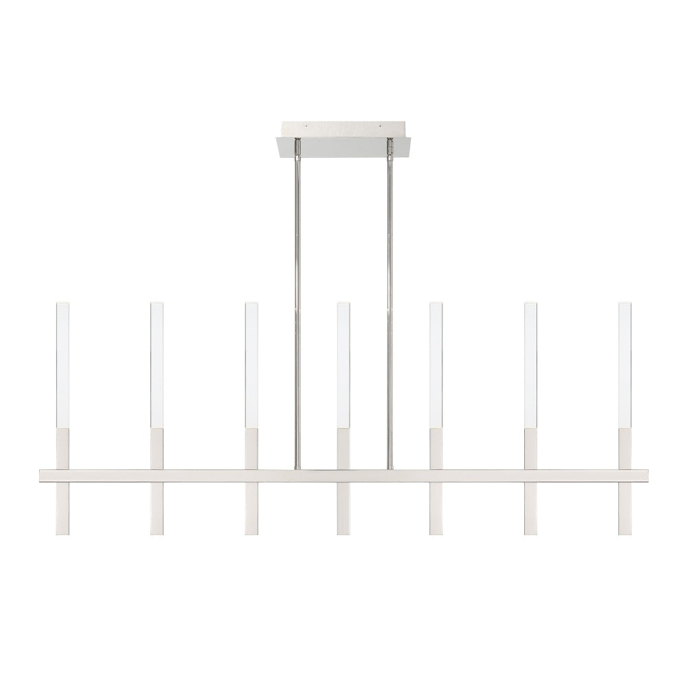 Benicio 7 Light Chandelier in Nickel