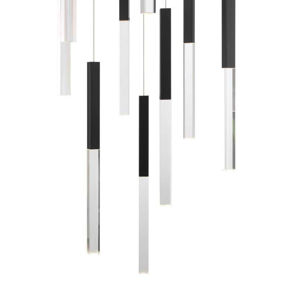 Benicio 11 Light Chandelier in Black