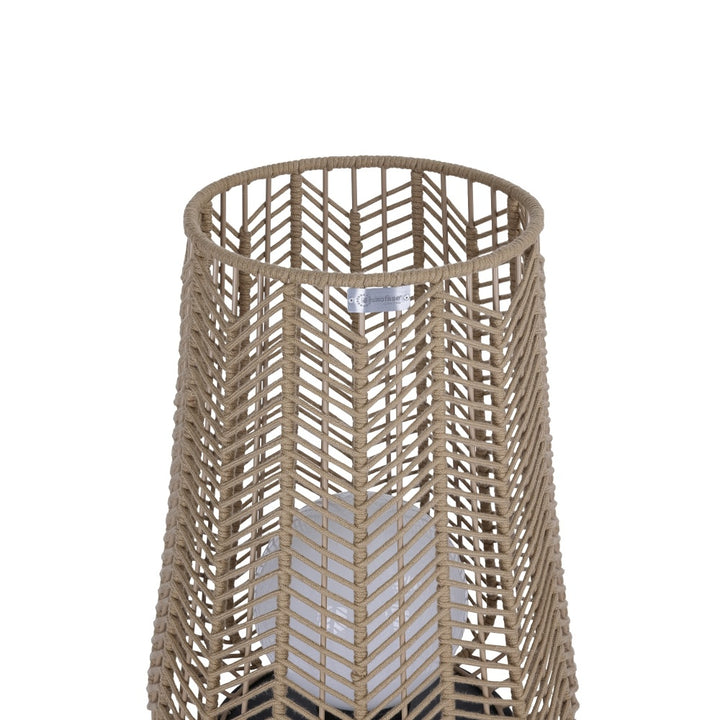 Elice 1 Light Outdoor Accent Lamp in Brown